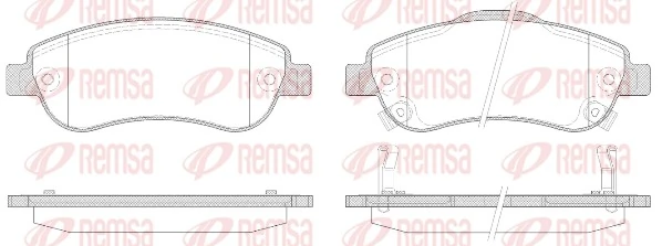 Brake Pad Set, disc brake 1289.02