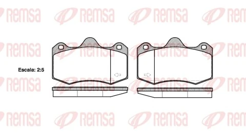 Brake Pad Set, disc brake 1404.00