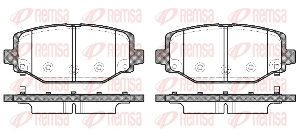 Brake Pad Set, disc brake 1483.04