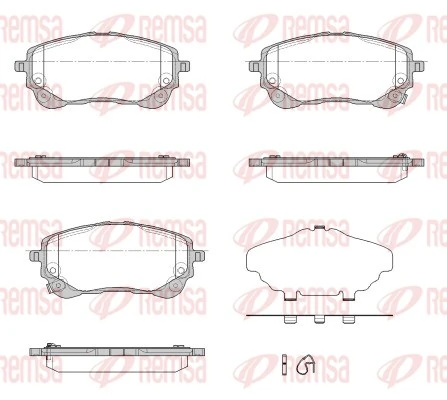 Brake Pad Set, disc brake 1858.02