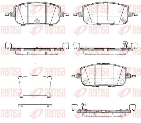 Brake Pad Set, disc brake 1960.02