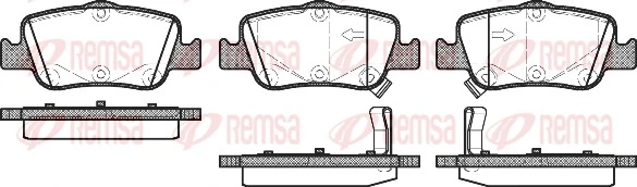 Brake Pad Set, disc brake 1356.02
