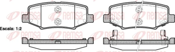 Brake Pad Set, disc brake 1264.02