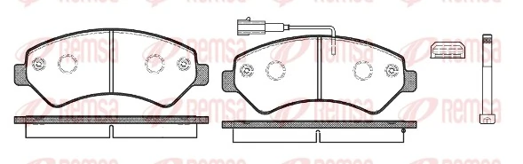 Brake Pad Set, disc brake 1275.12
