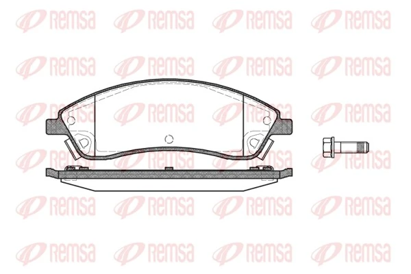 Brake Pad Set, disc brake 1086.08