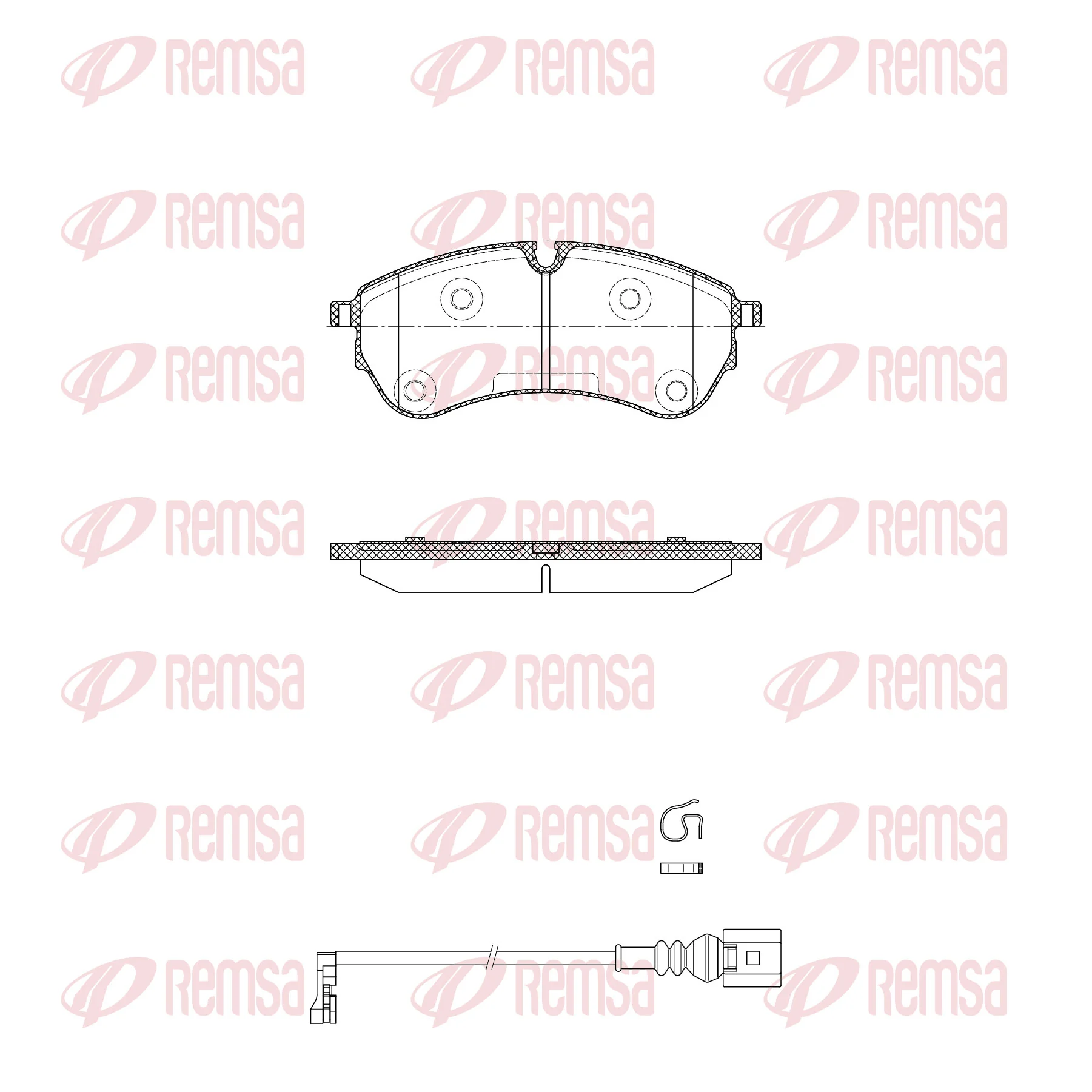 Brake Pad Set, disc brake 1830.01