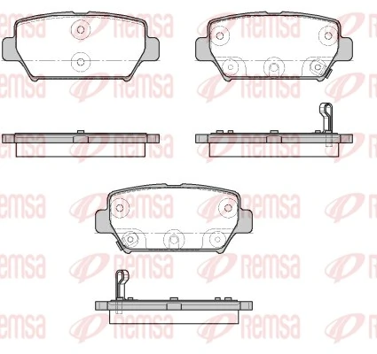 Brake Pad Set, disc brake 1882.02