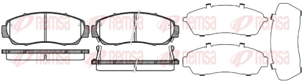 Brake Pad Set, disc brake 1171.12