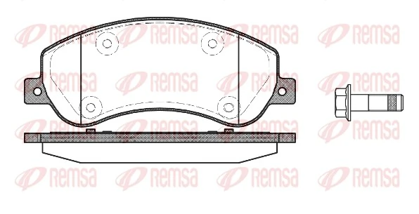 Brake Pad Set, disc brake 1250.00