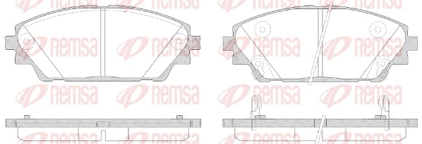 Brake Pad Set, disc brake 1569.02