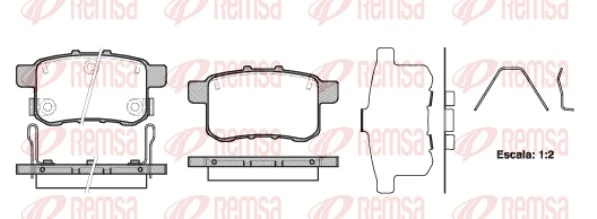 Brake Pad Set, disc brake 1332.12