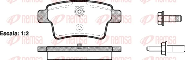 Brake Pad Set, disc brake 1241.00