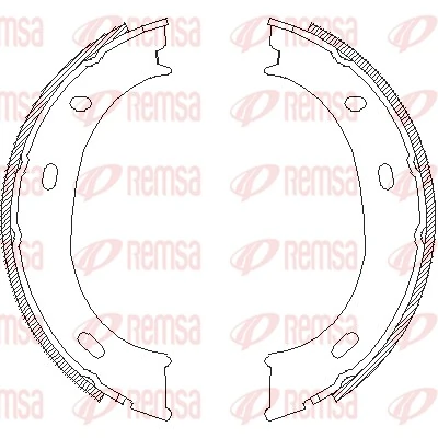 Brake Shoe, parking brake 4710.01