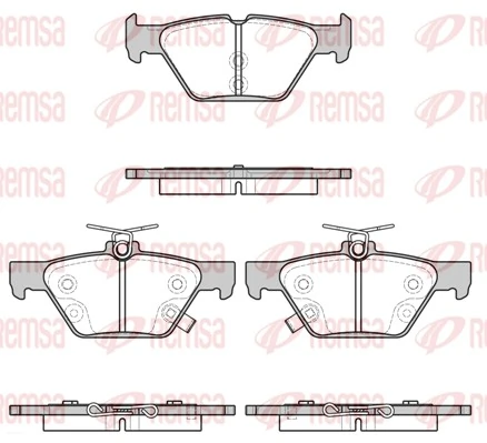 Brake Pad Set, disc brake 1638.02
