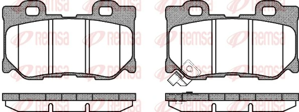 Brake Pad Set, disc brake 1365.01