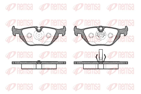 Brake Pad Set, disc brake 0265.50