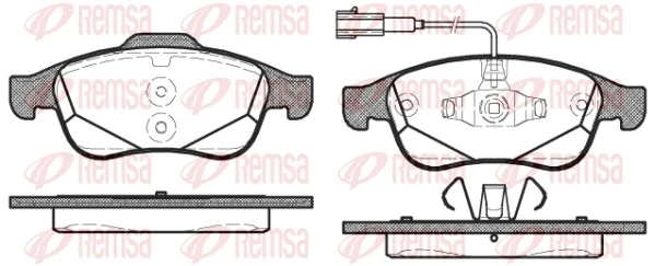 Brake Pad Set, disc brake 1248.02
