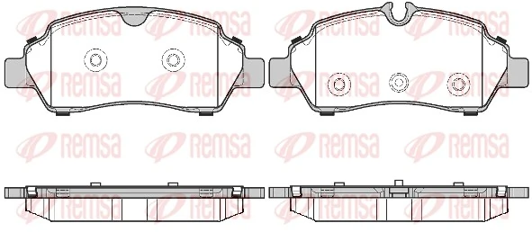 Brake Pad Set, disc brake 1605.00