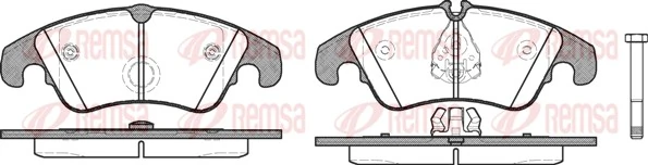 REMSA Brake Pad Set, disc brake 1304.10