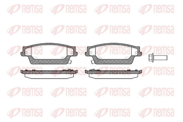 Brake Pad Set, disc brake 1087.04