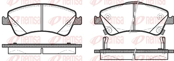 Brake Pad Set, disc brake 1341.12