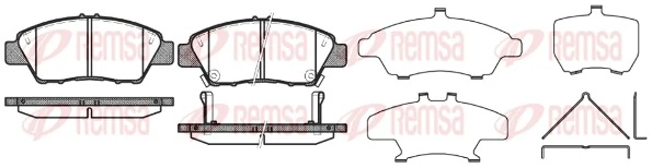 Brake Pad Set, disc brake 1358.02