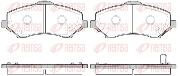 Brake Pad Set, disc brake 1259.02