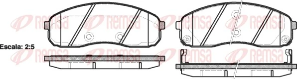 Brake Pad Set, disc brake 1244.02