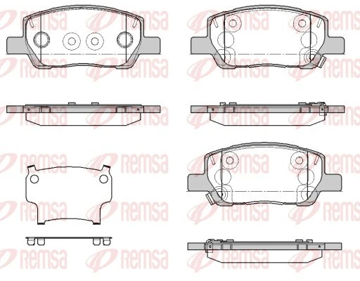 Brake Pad Set, disc brake 1974.02