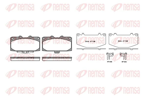 Brake Pad Set, disc brake 0599.12