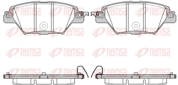 Brake Pad Set, disc brake 1712.04