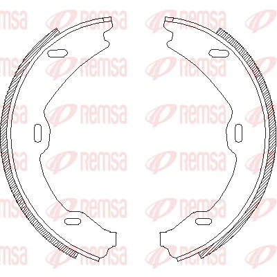 Brake Shoe, parking brake 4706.01