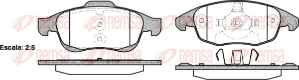 Brake Pad Set, disc brake 1248.00
