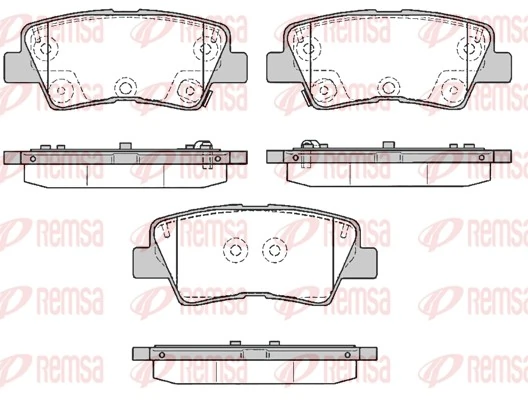 Brake Pad Set, disc brake 1362.85