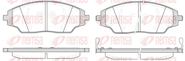 Brake Pad Set, disc brake 1537.02