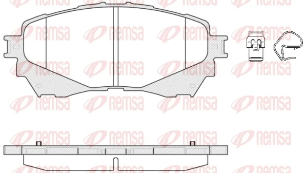 Brake Pad Set, disc brake 1538.04