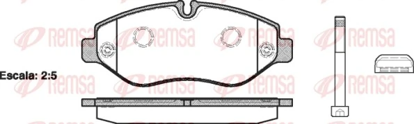 Brake Pad Set, disc brake 1245.10