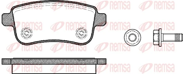Brake Pad Set, disc brake 1387.00