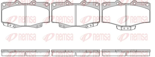 Brake Pad Set, disc brake 0315.04