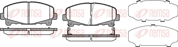 Brake Pad Set, disc brake 1390.02