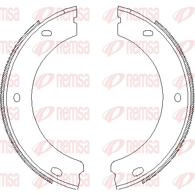 Brake Shoe, parking brake 4652.00