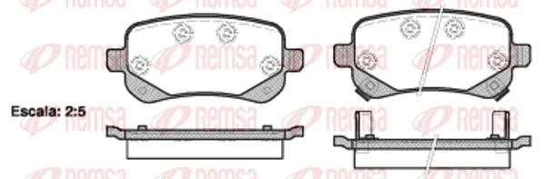Brake Pad Set, disc brake 1095.02