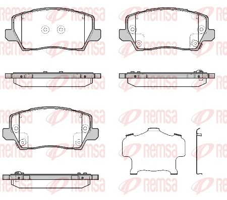 Brake Pad Set, disc brake 1803.02