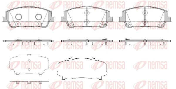 Brake Pad Set, disc brake 1880.02