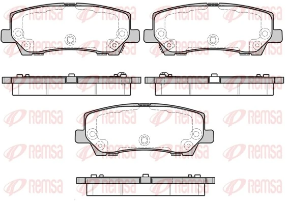 Brake Pad Set, disc brake 1621.15