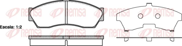 Brake Pad Set, disc brake 1253.00