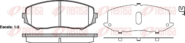 Brake Pad Set, disc brake 1225.02