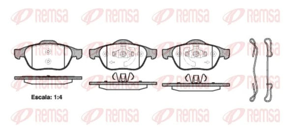 Brake Pad Set, disc brake 0843.20
