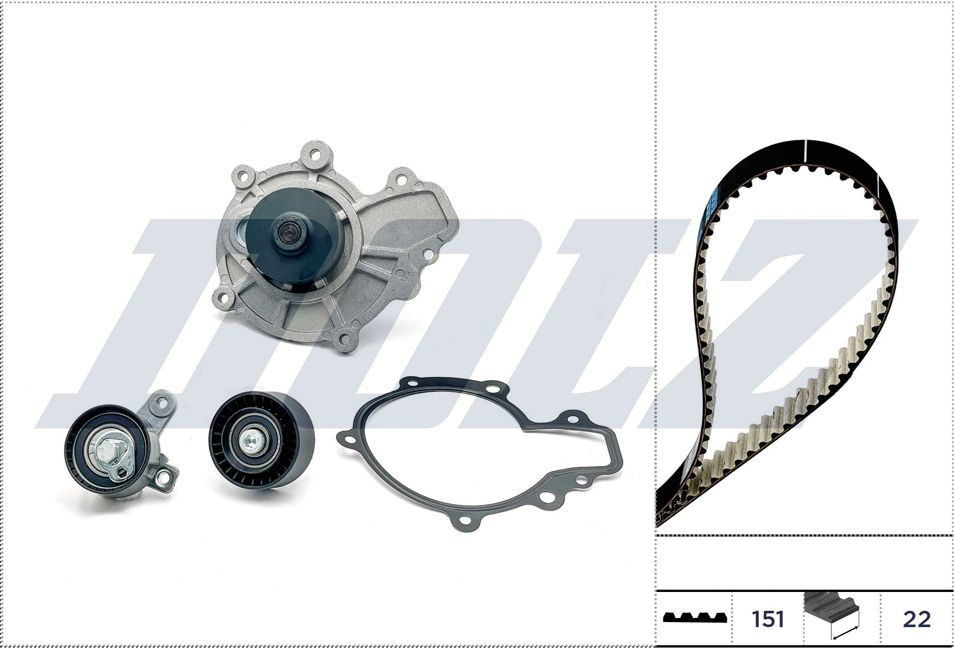 Water Pump & Timing Belt Kit KD170