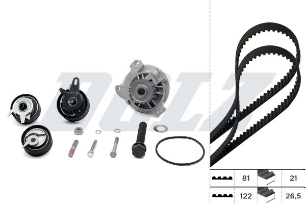 Water Pump & Timing Belt Kit KD052